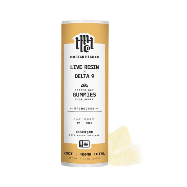 Modern Herb Co Live Resin Delta 9 Macrodose Gummies | 400mg | 20pc | 6pk Display