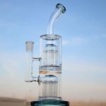 Scientific Style Glass Bong with Smooth Smoke and Dual Arm Percolators