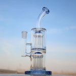 Scientific Style Glass Bong with Smooth Smoke and Dual Arm Percolators