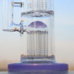 Scientific Style Glass Bong with Smooth Smoke and Dual Arm Percolators
