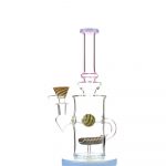 10 Inch in Line Shower Water Pipe with 14mm Male Bowl - Pipe