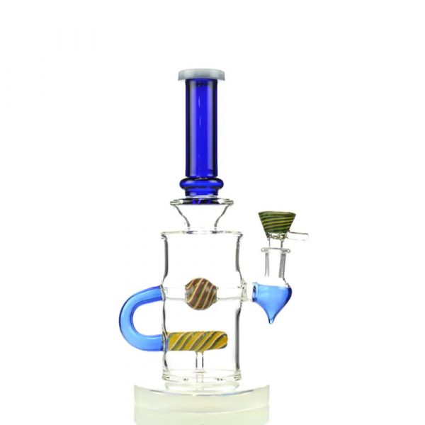 10 Inch in Line Shower Water Pipe with 14mm Male Bowl - Pipe