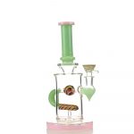 10 Inch in Line Shower Water Pipe with 14mm Male Bowl - Pipe