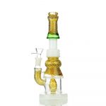 Water Pipe Bubble Trap Art with M9 Perc for Smooth Hits