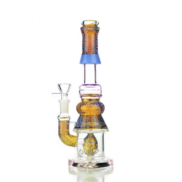 Water Pipe Bubble Trap Art with M9 Perc for Smooth Hits