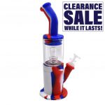 12 Bent Neck Hybrid Glass Hand Pipe for Smooth Smoking - 1 Count