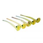 Elegant Sherlock Glass Pipe with Silver Fume Tube Design