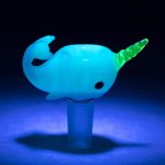 Radioactive Narwhal Bowl Uv Reactive Glass Empire Glassworks