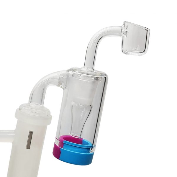 14mm Male Joint Bubbler Glass Reclaim Catcher by Waxmaid