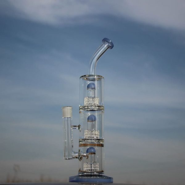 Triple Matrix Percolator Water Pipe with Advanced Filtration