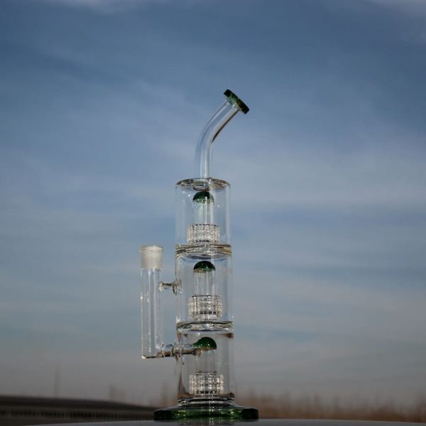 Triple Matrix Percolator Water Pipe with Advanced Filtration