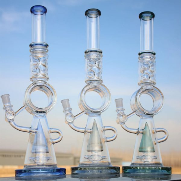 Sprinkler Percolator Glass Water Pipe 18-inch
