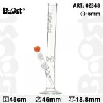 Boost 18-inch Glass Water Pipe for Social Smoking Sessions