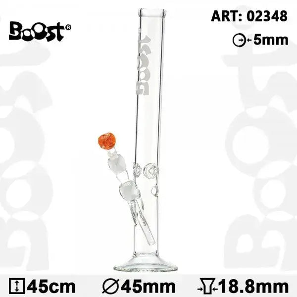 Boost 18-inch Glass Water Pipe for Social Smoking Sessions