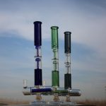 Heavy Duty Scientific Glass Bong with Inline Percolator