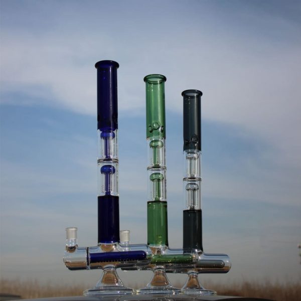 Heavy Duty Scientific Glass Bong with Inline Percolator