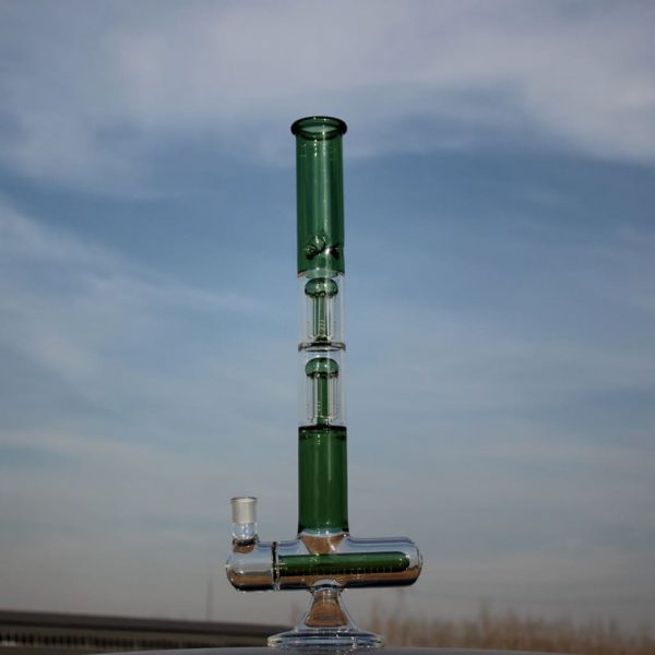 Heavy Duty Scientific Glass Bong with Inline Percolator