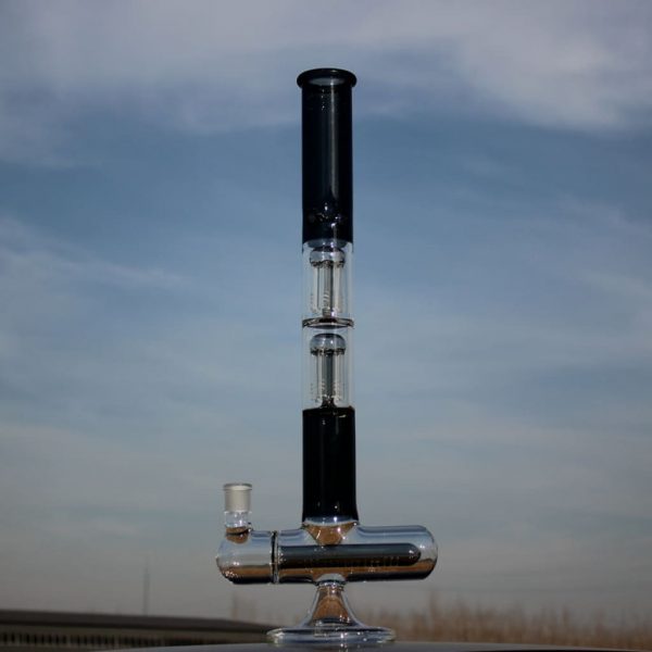 Heavy Duty Scientific Glass Bong with Inline Percolator