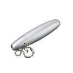 One Hitter Fat Short with Maze Cooling Coil Silver