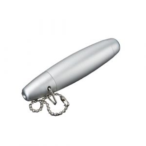 One Hitter Fat Short with Maze Cooling Coil Silver