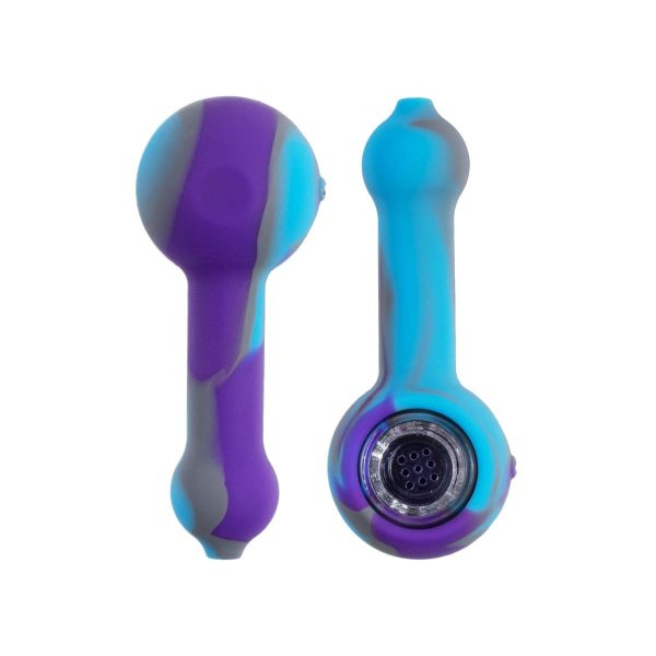 Silicone Spoon Pipe with Glass Bowl