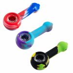 Silicone Spoon Pipe with Glass Bowl