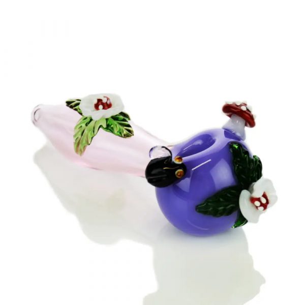 Flower Mushroom Art Hand Pipe Spoon