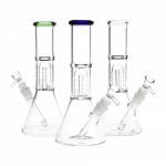 DHC Stacked Showerhead Perc Beaker Bong