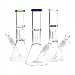 DHC Stacked Showerhead Perc Beaker Bong