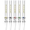 Vortex Twist Quartz Dab Straw With Spin Pearl Beads
