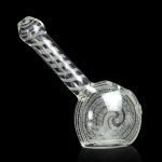 6-inch Glow in Dark Bubbler with Giraffe Neck Design - Bubbler