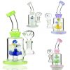Slime Color Water Pipe with Mushroom Shower and 14mm Male Bowl