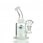 Slime Color Water Pipe with Mushroom Shower and 14mm Male Bowl