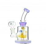 Slime Color Water Pipe with Mushroom Shower and 14mm Male Bowl