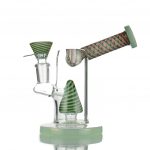 Reversal Glass Art Bong with 14mm Male Bowl for Smooth Smoking Session