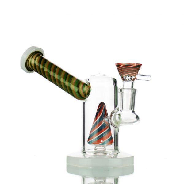 Reversal Glass Art Bong with 14mm Male Bowl for Smooth Smoking Session