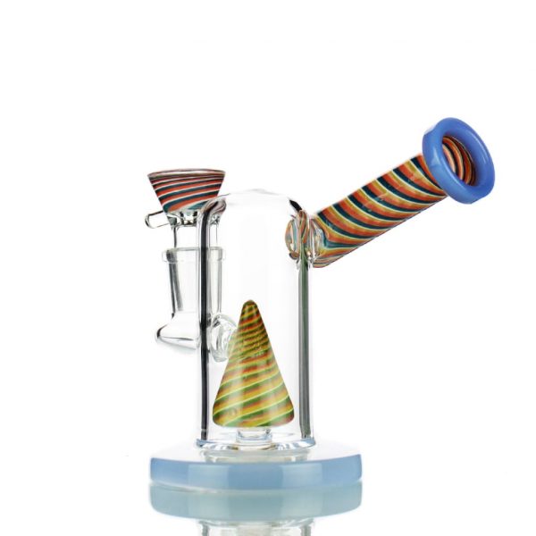 Reversal Glass Art Bong with 14mm Male Bowl for Smooth Smoking Session
