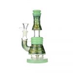 Gold Fume Glass Perc Water Pipe for Smooth Hits