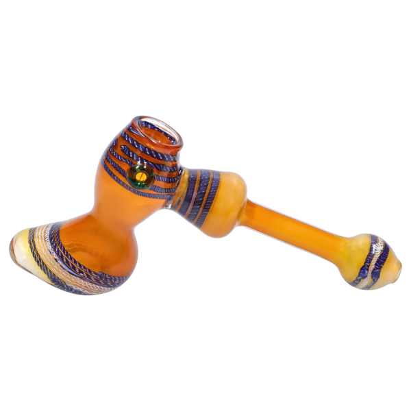DHC Gold Fume with Locket Hammer Bubbler - 9 in.