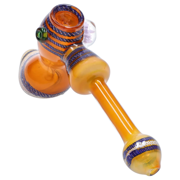 DHC Gold Fume with Locket Hammer Bubbler - 9 in.