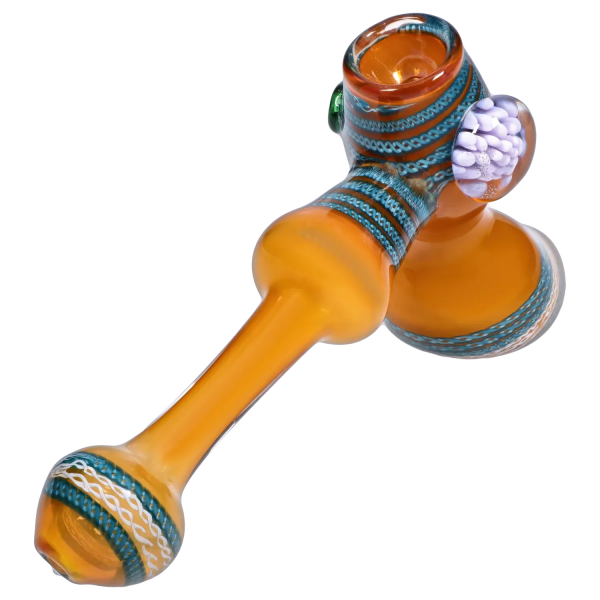 DHC Gold Fume with Locket Hammer Bubbler - 9 in.