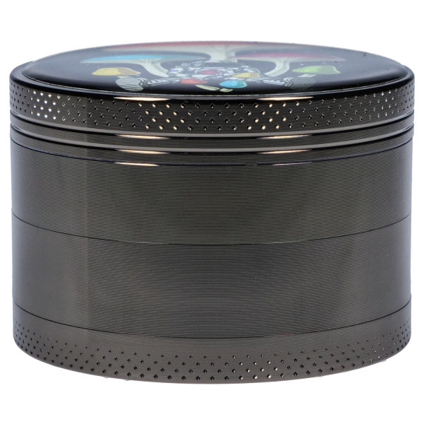 63mm Chrome with Tiny Glowing Mushrooms Grinder