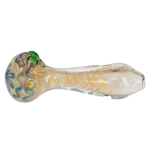 DHC Gold Twisty Spoon Pipe - 5 in.