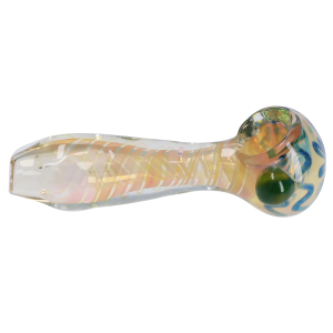 DHC Gold Twisty Spoon Pipe - 5 in.
