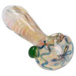 DHC Gold Fume Twisty Spoon Pipe - 5 in.