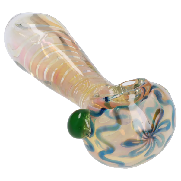DHC Gold Fume Twisty Spoon Pipe - 5 in.