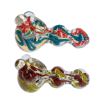 Twisty Color Marble Spoon Pipe - 4.5 in.