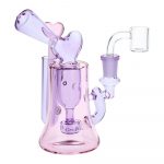 Lovely Heart Glass Dab Rig Set - 6.25" / 14mm F