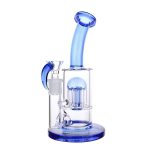 DHC Bent Neck Color Tree Perc Bong - 8 in.