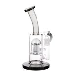 DHC Bent Neck Color Tree Perc Bong - 8 in.